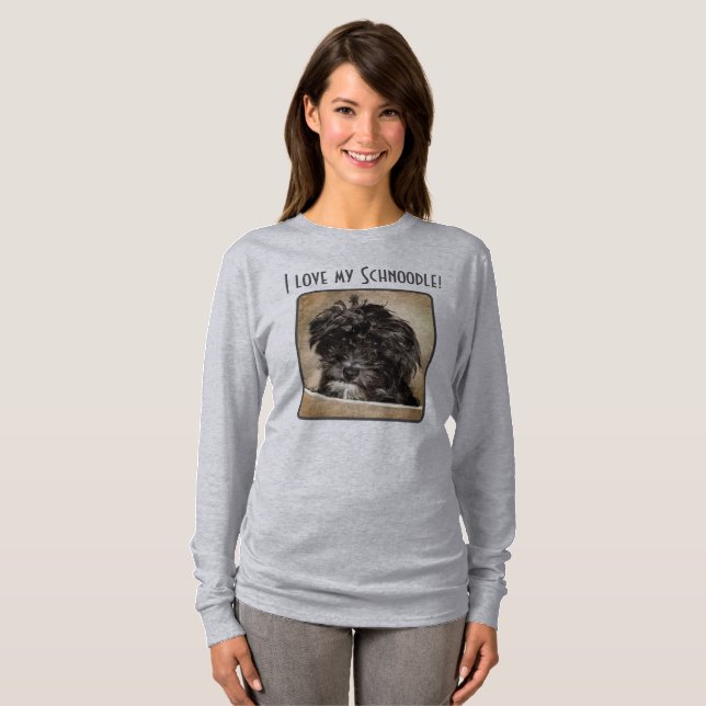 Schnoodle Dog Women's Sweatshirt T-Shirt (Front Full)