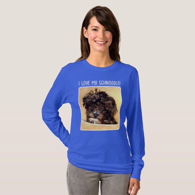 Schnoodle Dog Women's Sweatshirt T-Shirt (Front Full)
