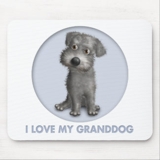 Schnoodle (Gray) Granddog Mouse Pad