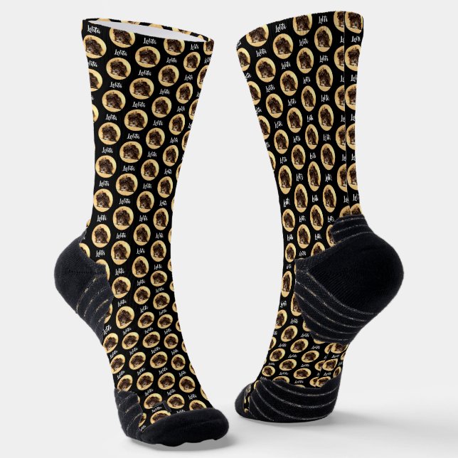 Schnoodle Socks With Text (Angled)