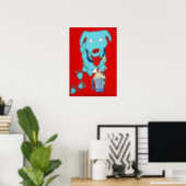 "SCHNOOK'S ROOT BEER FLOAT" Dog Art Print (Home Office)