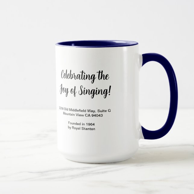 Schola Cantorum “dot logo” mug - in 11 or 15 oz. (Right)