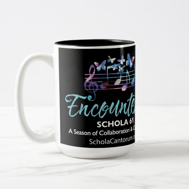 Schola Cantorum Season 61 '24-'25 Black 12oz mug (Left)