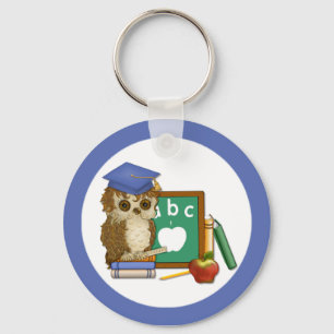 Scholar Owl Keychain