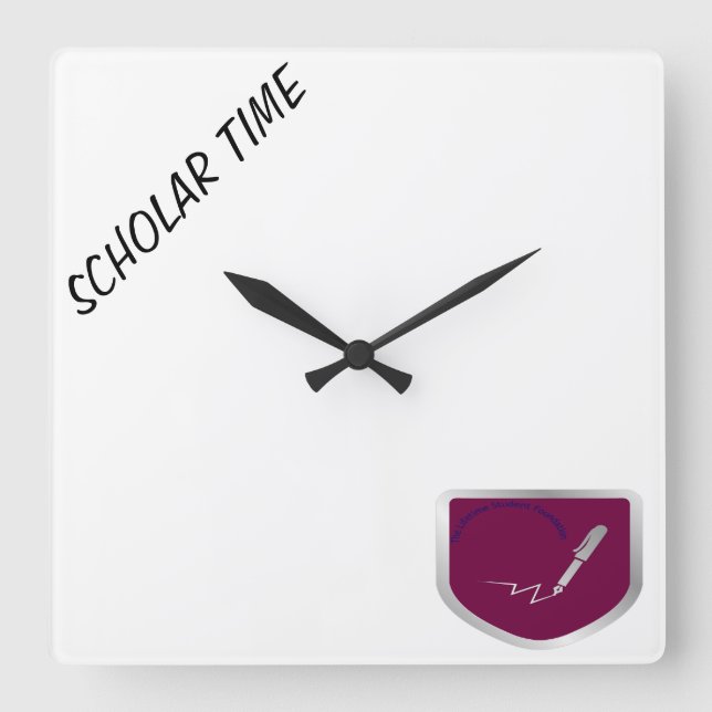 "Scholar Time"  wall clock (Front)
