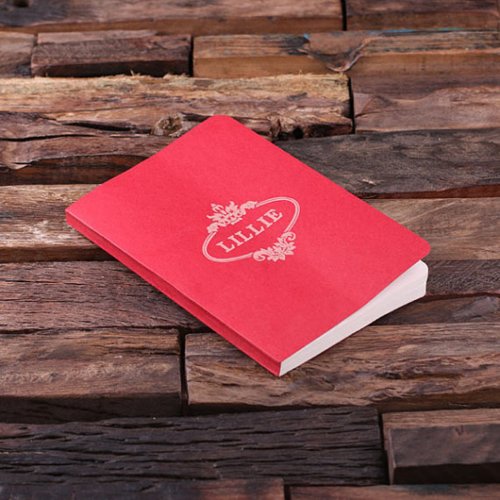 Scholars Red Engraved Kraft Paper Journal