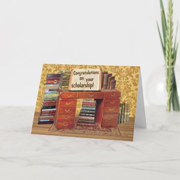 Scholarship Congratulations Card by missprinteditions at Zazzle