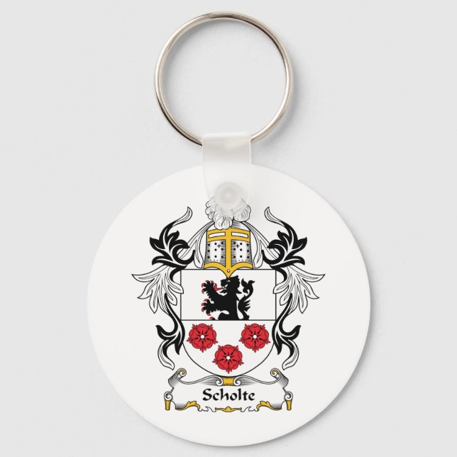 Scholte Family Crest Keychain (Front)