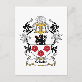 Scholte Family Crest Postcard
