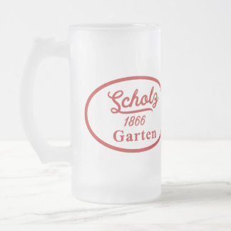 Scholz Garten Frosted Glass Beer Mug