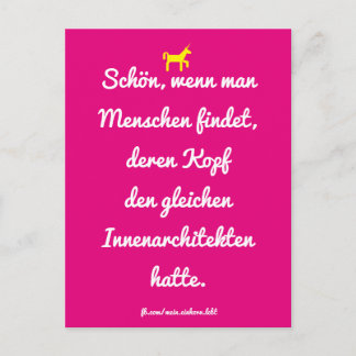 Schön, wenn man Menschen wie dich findet. Postcard