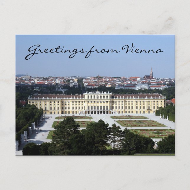 schönbrunn greetings postcard (Front)