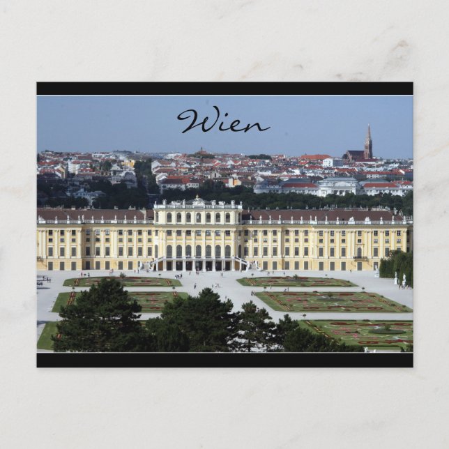 schönbrunn wien view postcard (Front)