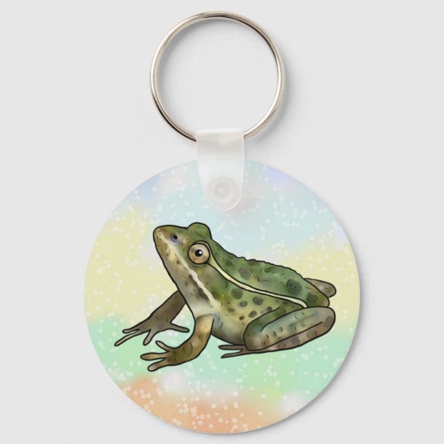 schöner Frosch  Schlüsselanhänger Keychain (Front)