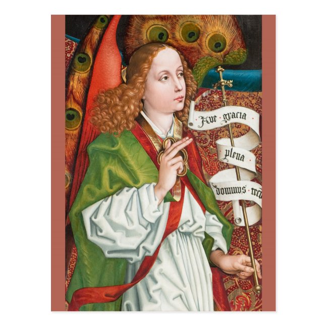 Schongauer Annunciation angel CC1182 Orlier altar Postcard