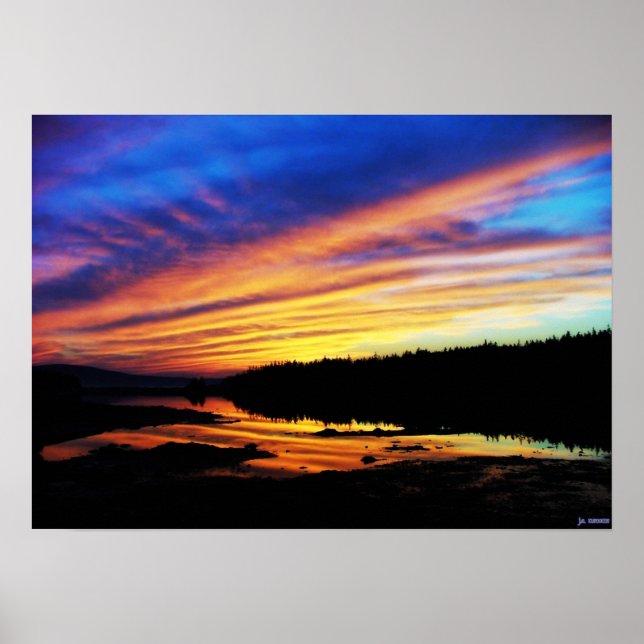 Schoodic Sunset Poster (Front)