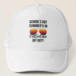 School Administrator Summer Vacation Graduation Trucker Hat
