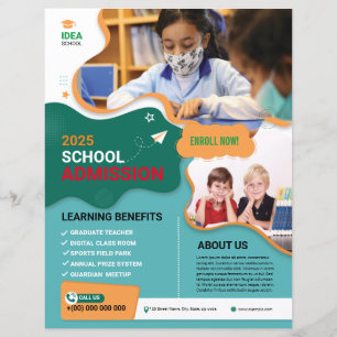 School Admission Flyer Template