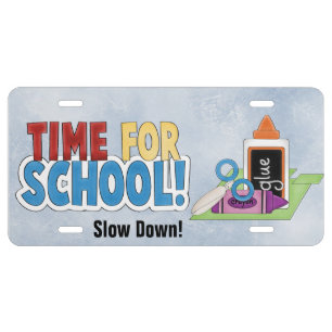 School Aluminum license plate