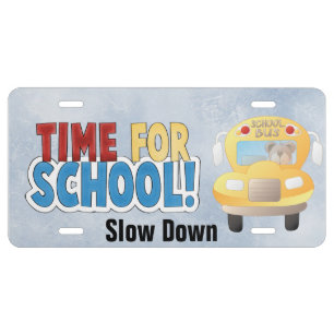 #School Aluminum license plate