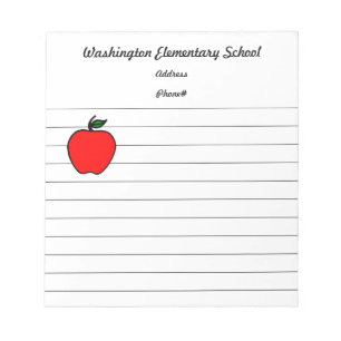 School Apple Notepad