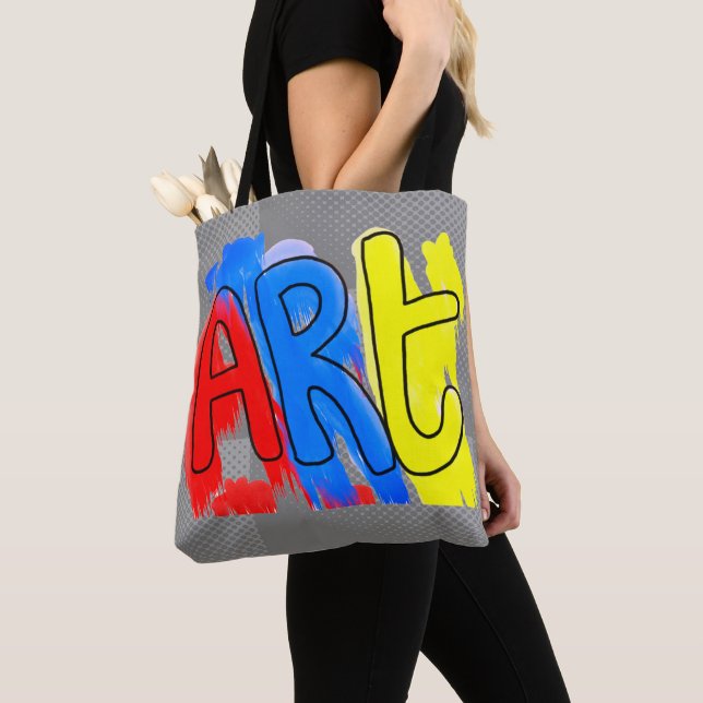 School Art Teacher Student Tote Bag (Close Up)