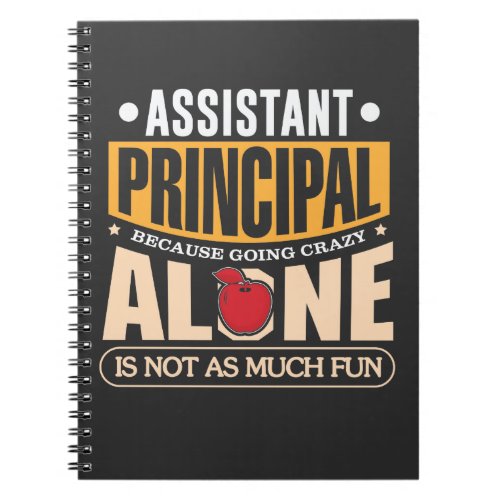 School Assistant Principal Elementary Highschool T Notebook