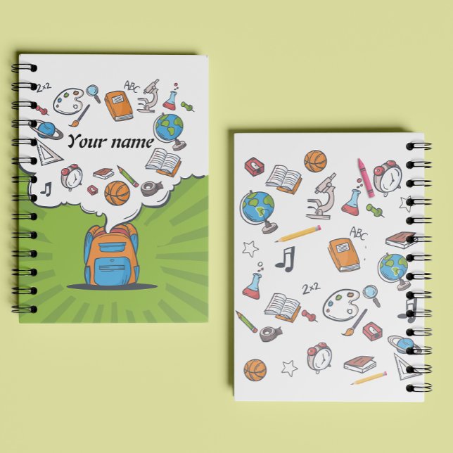 School Bag | Class Stationary | Personalized Name Notebook (Creator Uploaded)