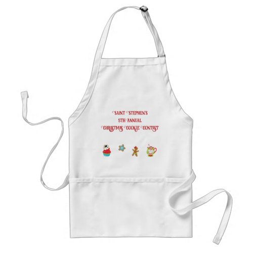 School Bake Off Competition Custom Text   Adult Apron