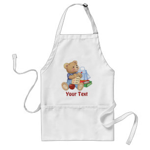 School Bear - First Grade Adult Apron
