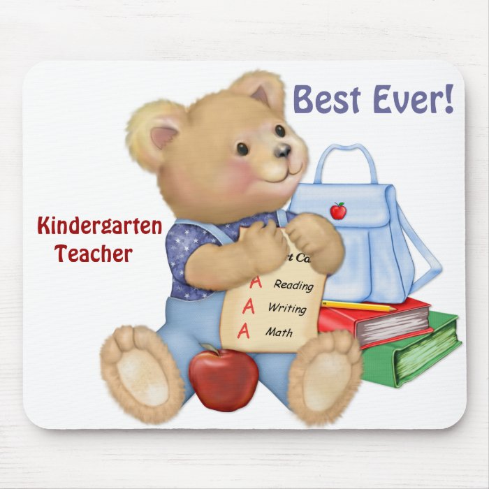 School Bear   Kindergarten Mouse Mats