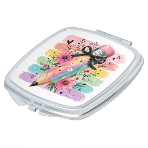 School Beauty Compact Mirror