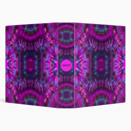 School Binder Personalized Tye Die Pattern