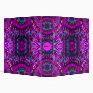 School Binder Personalized Tye Die Pattern