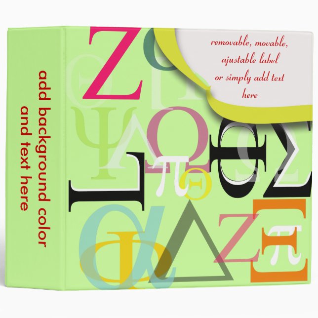 School binders/DIY background color Binder (Front/Spine)