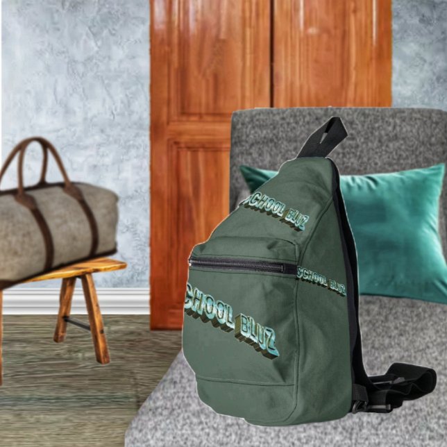 School Bluz-3D Sling Bag (This sling bag, is perfect for getting thru the school semesters!)