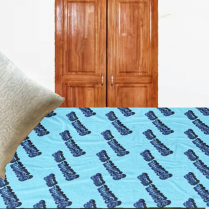 School Bluz-3DII  Fleece Blanket