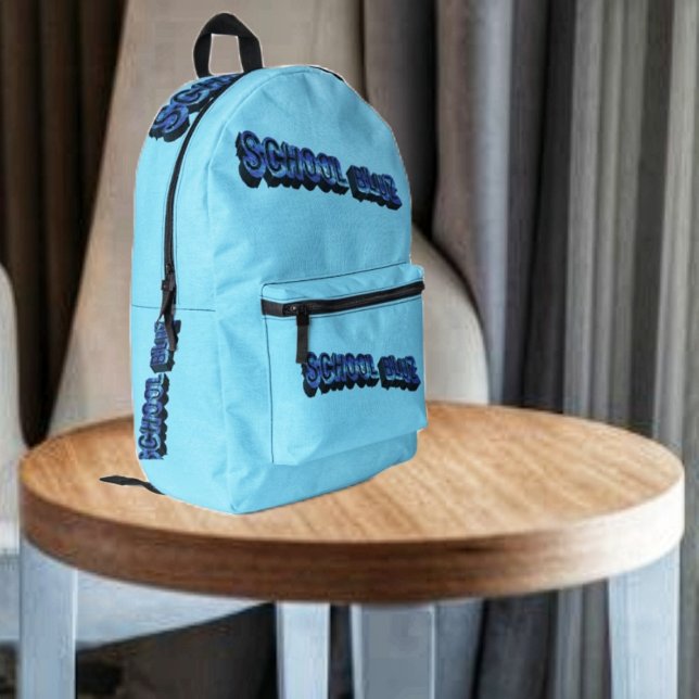 School Bluz-3DII  Printed Backpack (A printed backpack to express your views on school!)