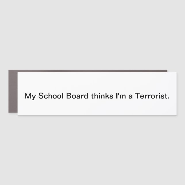 School Board Car Magnet (Front)