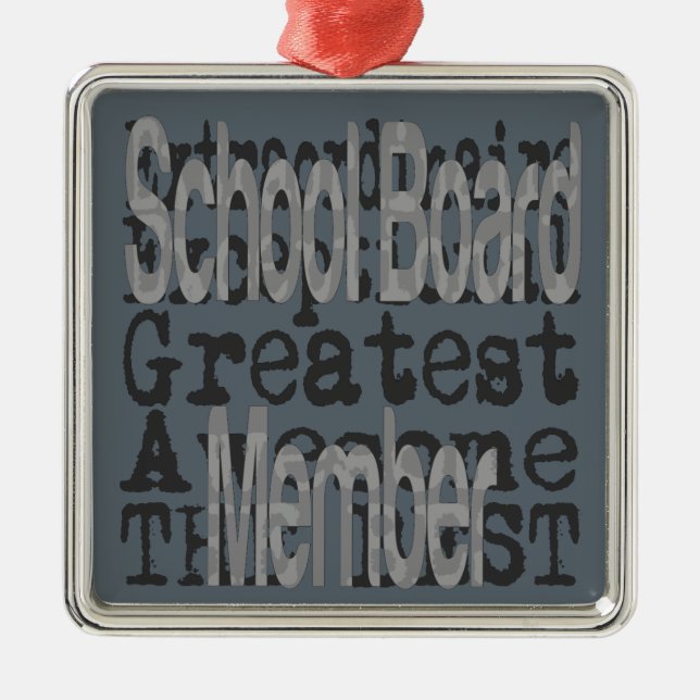 School Board Member Extraordinaire Metal Ornament (Front)