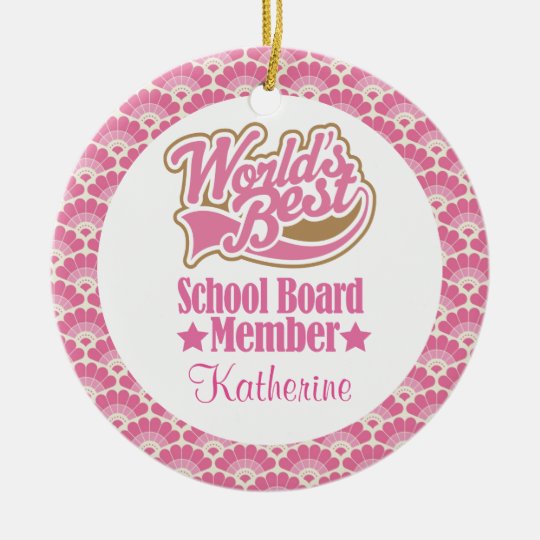 School Board Member Personalized Ornament