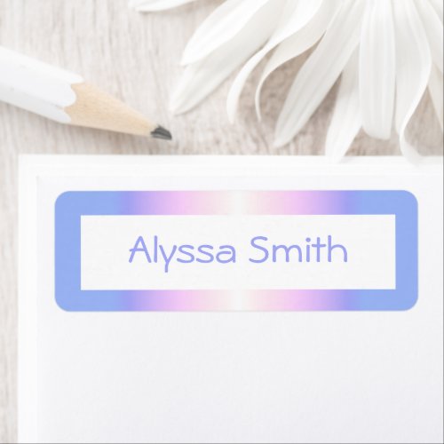 School Book Name Classroom Labels Rainbow Ombre