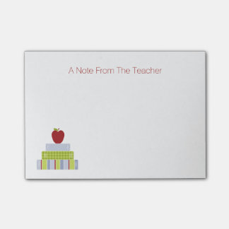 School Book Stack Teacher's Note Pad