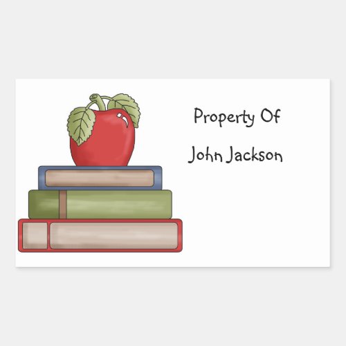 School Books Property Of Sticker