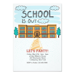 End Of Year Teacher Party Invitation 2