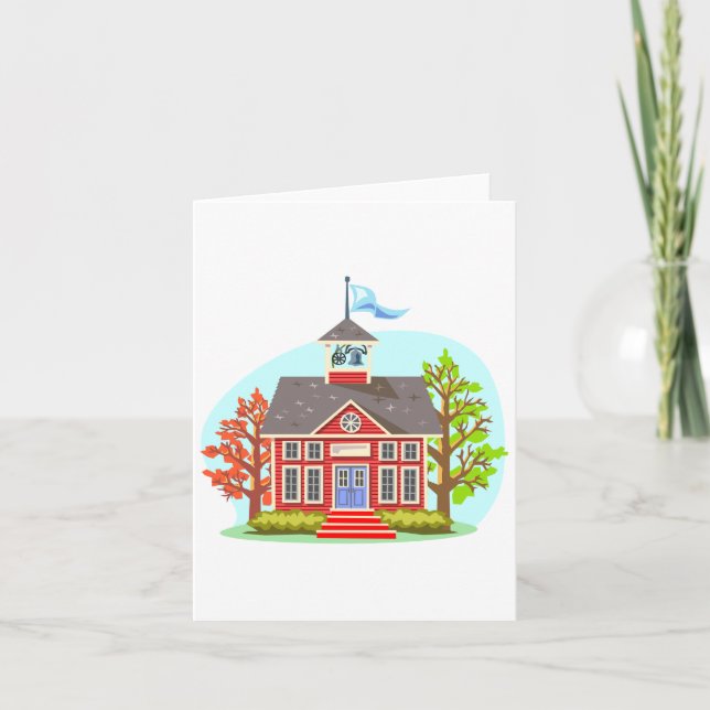 School Building Note Cards (Front)