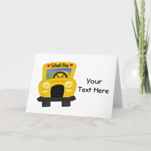 School Bus 2 (Customizable) Card