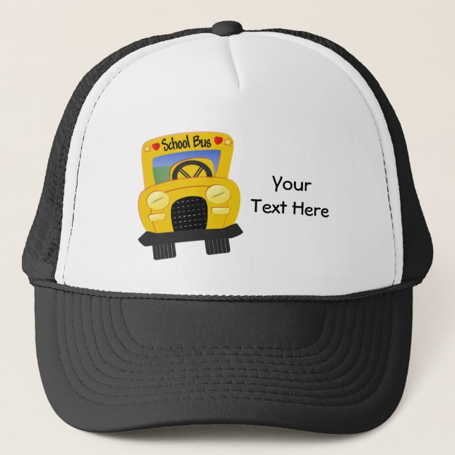 School Bus 2 (customizable) Trucker Hat (Front)