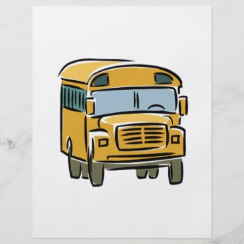 School Bus 2 Flyer by StayEducated at Zazzle