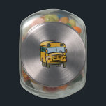 School Bus 2 Glass Candy Jar<br><div class="desc">Do you School? Then share these Smart Designs on your favorite products with your friends, family and the world!</div>